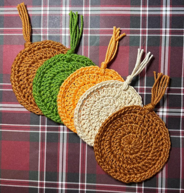 Crochet Face Scrubbies – Earth Tone Collection